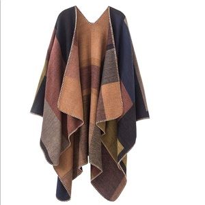 Open Front Poncho Cape